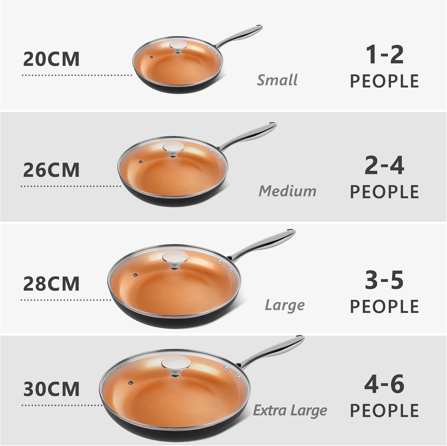 image:imageMICHELANGELO Large Frying Pan with Lid 14 Inch Ceramic Skillet with Nonstick Coating Healthy Non Stick Fry Pan Induction CompatibleOrange