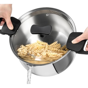 image:imageMICHELANGELO Stainless Steel Pasta Pot with Strainer Lid  Pasta Cooker  6 Quart Induction Pot for All Cooktops 6 Qt Spaghetti Pots with Strainer Lid6 Quart