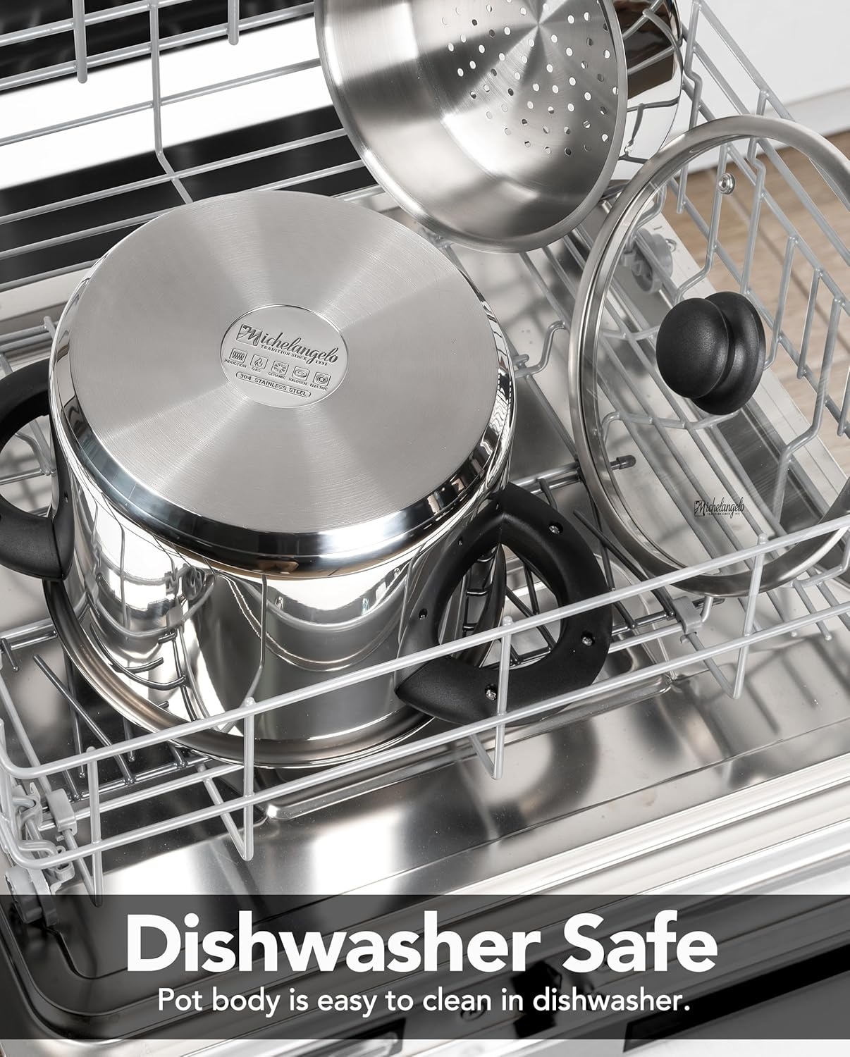 image:imageMICHELANGELO Stainless Steel Pressure Cooker 3L32 Quarts