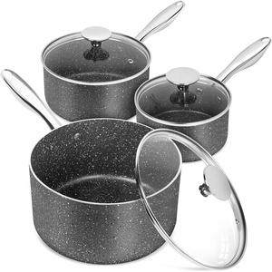 image:imageMICHELANGELO 2 Quart Saucepan with Lid Nonstick Sauce Pan with Healthy Coating Granite Sauce Pan with Stainless Steel Handle 2 Qt Saucepan Induction Compatible Gray12 3 Quarts