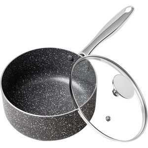 image:imageMICHELANGELO 2 Quart Saucepan with Lid Nonstick Sauce Pan with Healthy Coating Granite Sauce Pan with Stainless Steel Handle 2 Qt Saucepan Induction Compatible Gray2 Quarts