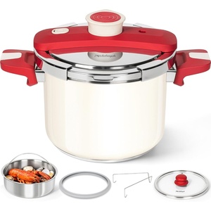 image:imageMICHELANGELO Stainless Steel Pressure Cooker Cream 8L63 Quarts