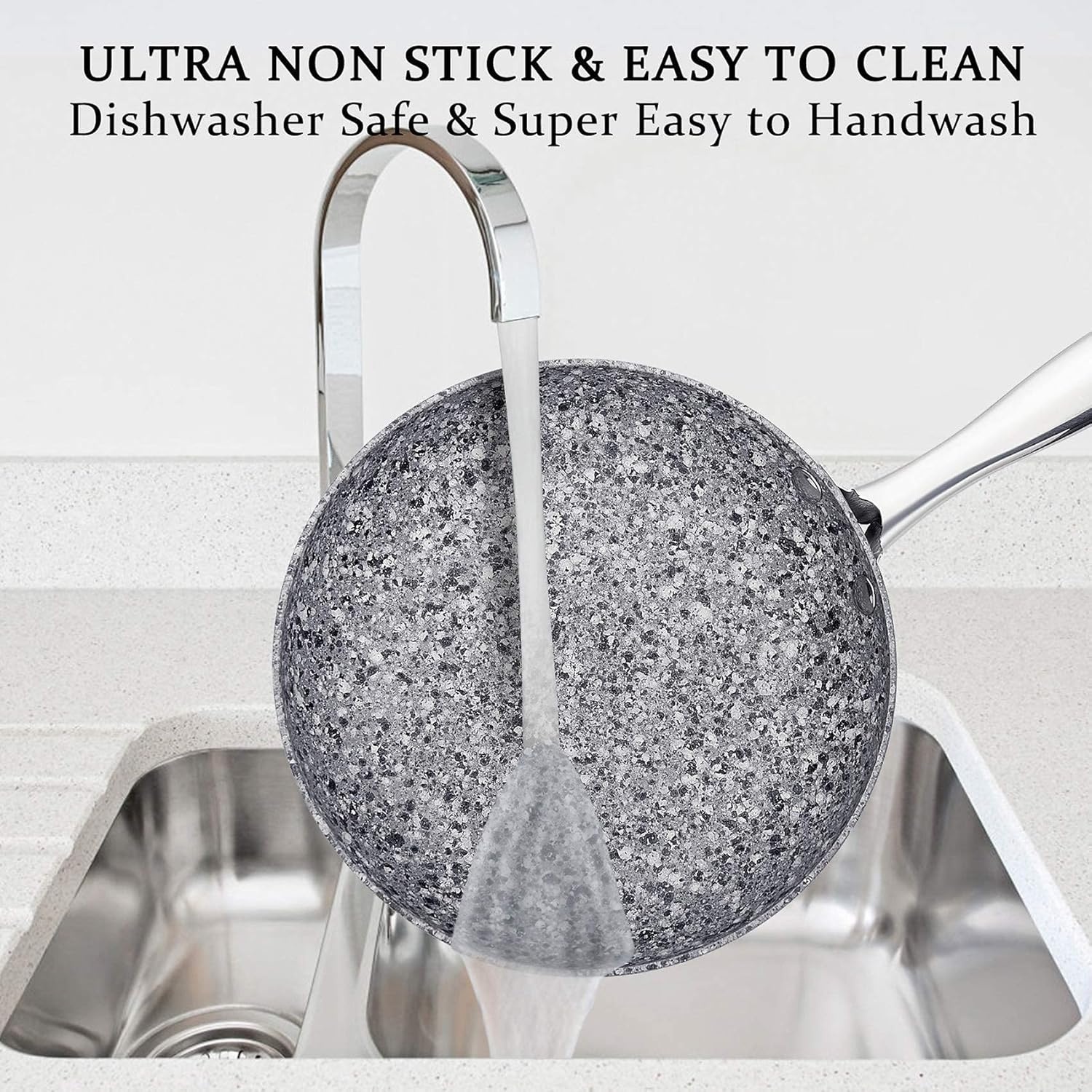image:imageMICHELANGELO 8 Inch amp10 Inch 12 Inch Granite Frying Pan Stone Skillets Nonstick Frying Pan with Lid Nonstick Stone Frying Pans with Non toxic StoneDerived Coating