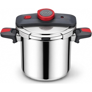 image:imageMICHELANGELO 63 Quart Stainless Steel Stovetop Pressure Cooker Grey and Red