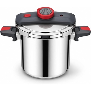 image:imageMICHELANGELO 85 Quart Stainless Steel Stovetop Pressure Cooker Grey and Red