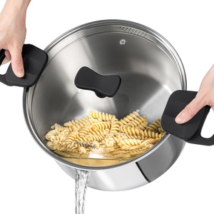 image:imageMICHELANGELO Stainless Steel Pasta Pot with Strainer Lid  Pasta Cooker  8 Quart Induction Pot with Lid 8 Qt Spaghetti Pot with Silicone Handle8 Quart